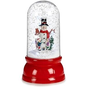Krist+ Bola de Nieve Muñeco de Nieve Rojo Plástico 18 x 30 x 18 cm Krist+ Bola de Nieve Muñeco de Nieve Rojo Plástico 18 x 30 x 18 cm