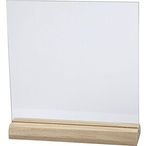 Creativ Company Placa de vidrio con soporte, 15,5x15,5 cm, 10 juegos Creativ Company Placa de vidrio con soporte, 15,5x15,5 cm, 10 juegos