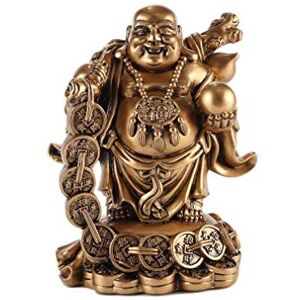 Lachineuse Buda de la Suerte Dorado - Decoración Asiática y Amuleto Lachineuse Buda de la Suerte Dorado - Decoración Asiática y Amuleto