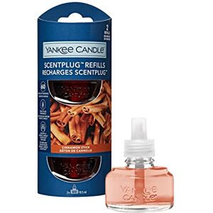 Yankee Candle Recambios de fragancia para Ambientador Eléctrico ScentPlug Aceite ambientador enchufable Cinnamon Stick Hasta 60 días de fragancia 2 unidades Yankee Candle Recambios de fragancia para Ambientador Eléctrico ScentPlug Aceite ambientador enchufable Cinnamon Stick Hasta 60 días de fragancia 2 unidades