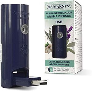 Marnys Ultra Nebulizador Aroma Difusor USB de Aceites Esenciales, 1 Marnys Ultra Nebulizador Aroma Difusor USB de Aceites Esenciales, 1