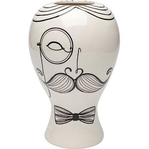 Jarrón Hombre Dibujado KARE+ - Decoración Moderna de Rostro en Cerámica 19x19x30 cm Jarrón Hombre Dibujado KARE+ - Decoración Moderna de Rostro en Cerámica 19x19x30 cm