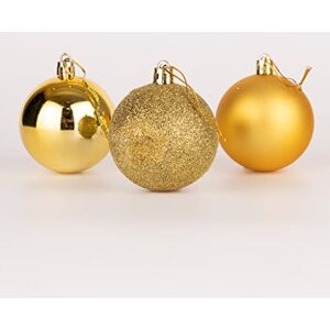 SHATCHI - 24Pcs - Oro - 50mm - Bolas de Navidad SHATCHI - 24Pcs - Oro - 50mm - Bolas de Navidad