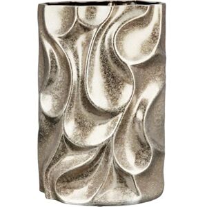 Jarrón GILDE Casablanca - Relieve, 37cm, Plateado, 24x37x14 cm Jarrón GILDE Casablanca - Relieve, 37cm, Plateado, 24x37x14 cm