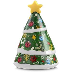 Egan Campana navideña con árbol de Navidad, 6 x 9 cm Egan Campana navideña con árbol de Navidad, 6 x 9 cm