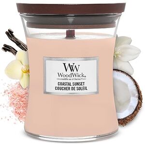 Woodwick Vela perfumada con mecha crepitante Vela Mediana Coastal Sunset Hasta 20 horas de tiempo de combustión Regalo ideal para mujer Woodwick Vela perfumada con mecha crepitante Vela Mediana Coastal Sunset Hasta 20 horas de tiempo de combustión Regalo ideal para mujer