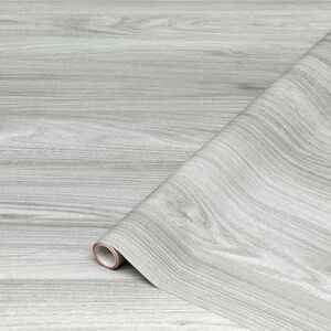 Película adhesiva efecto madera gris claro - 2m x 67,5cm Película adhesiva efecto madera gris claro - 2m x 67,5cm