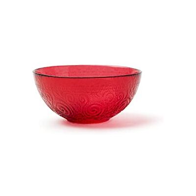 Excelsa Arabesque Red Copa, Diámetro: 15 cm, Vidrio Decorado Excelsa Arabesque Red Copa, Diámetro: 15 cm, Vidrio Decorado