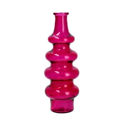 H&H Jarrón de Cristal Reciclado Moldeado Color Fucsia, 40 cm – Jarrón Decorativo Alto para Flores Frescas, secas, Ramas Ornamentales y decoración del hogar Elegante H&H Jarrón de Cristal Reciclado Moldeado Color Fucsia, 40 cm – Jarrón Decorativo Alto para Flores Frescas, secas, Ramas Ornamentales y decoración del hogar Elegante