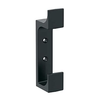 Amerock Bray Gancho decorativo de pared contemporáneo de doble punta, color negro mate Amerock Bray Gancho decorativo de pared contemporáneo de doble punta, color negro mate