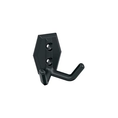 Amerock Benton Gancho de pared decorativo de doble punta, color negro mate Amerock Benton Gancho de pared decorativo de doble punta, color negro mate