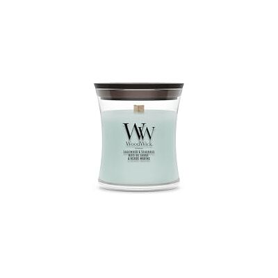 Woodwick Vela perfumada Vela Mini Hourglass Sagewood & Seagrass Regalos perfectos para mujeres Woodwick Vela perfumada Vela Mini Hourglass Sagewood & Seagrass Regalos perfectos para mujeres