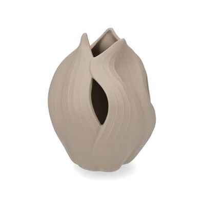 H&H Vaso Arborea In Porcellana Beige Cm 10,5X13 H&H Vaso Arborea In Porcellana Beige Cm 10,5X13
