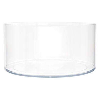 Jarrón de flores de cilindro de acrílico Royal Imports - 8x4 - Transparente - Centro decorativo Jarrón de flores de cilindro de acrílico Royal Imports - 8x4 - Transparente - Centro decorativo