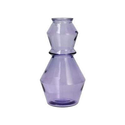 H&H Jarrón de Cristal Reciclado Contorneado Color Lila, 30 cm – Jarrón Decorativo para Flores Frescas, secas, arreglos Florales y decoración del hogar Elegante H&H Jarrón de Cristal Reciclado Contorneado Color Lila, 30 cm – Jarrón Decorativo para Flores Frescas, secas, arreglos Florales y decoración del hogar Elegante