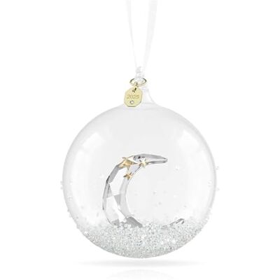 Swarovski Annual Edition Decoración Bola 2025, Bola de Cristal con 2200 Cristales con una Luna en el Interior Adornada con Estrellas Doradas y 158 Facetas Talladas con Precisión, Blanco Swarovski Annual Edition Decoración Bola 2025, Bola de Cristal con 2200 Cristales con una Luna en el Interior Adornada con Estrellas Doradas y 158 Facetas Talladas con Precisión, Blanco