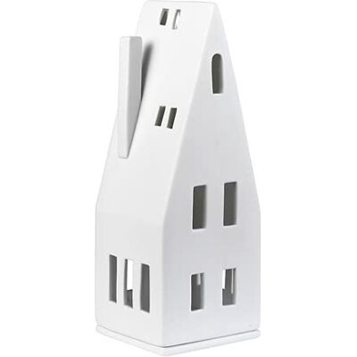 Casa de porcelana Raeder para vela - Techo puntiagudo Casa de porcelana Raeder para vela - Techo puntiagudo