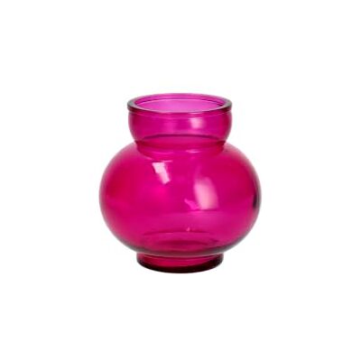 H&H Jarrón esférico de Cristal Reciclado, Color Fucsia, 14,5 cm – Jarrón Decorativo Redondo para Flores, pequeños arreglos Florales y decoración del hogar Elegante H&H Jarrón esférico de Cristal Reciclado, Color Fucsia, 14,5 cm – Jarrón Decorativo Redondo para Flores, pequeños arreglos Florales y decoración del hogar Elegante