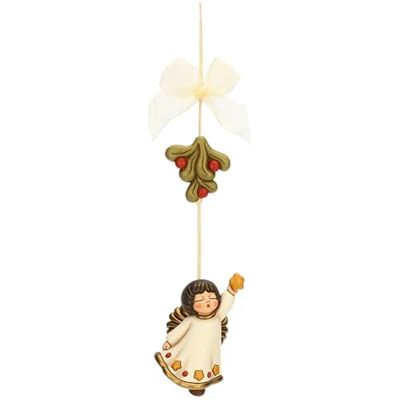 THUN , Atrapasueños ángel con muérdago de cerámica, colección sorpresas de Navidad, decoración de colección, Idea de Regalo para Navidad THUN , Atrapasueños ángel con muérdago de cerámica, colección sorpresas de Navidad, decoración de colección, Idea de Regalo para Navidad