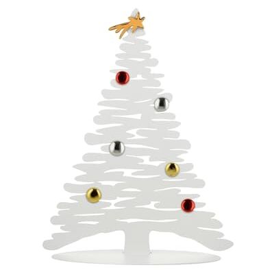 Alessi Bark for Christmas Adorno de Navidad en Forma de Àrbol, Acero Inoxidable, Blanco, 35.50 x 14.00 x 45.00 cm Alessi Bark for Christmas Adorno de Navidad en Forma de Àrbol, Acero Inoxidable, Blanco, 35.50 x 14.00 x 45.00 cm
