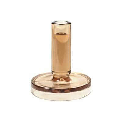 Broste Copenhagen Petra Candelabro, Cristal, Beige, 12 cm Broste Copenhagen Petra Candelabro, Cristal, Beige, 12 cm