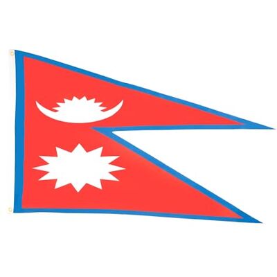 AZ FLAG Bandera Nepal 150x90 cm Estandarte Nepalí Poliéster 100D 2 Ojales AZ FLAG Bandera Nepal 150x90 cm Estandarte Nepalí Poliéster 100D 2 Ojales