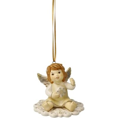 Goebel Figura de ángel en el Camino a la Tierra Mensajero del Cielo champán Navidad Goebel Figura de ángel en el Camino a la Tierra Mensajero del Cielo champán Navidad