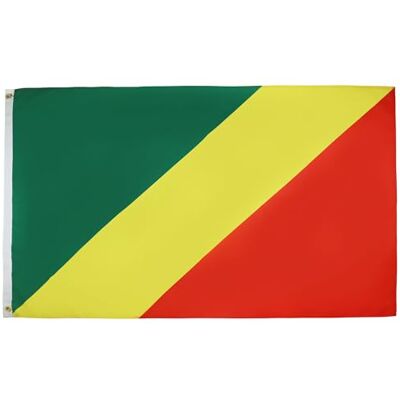 AZ FLAG Bandera República del Congo 150x90 cm Poliéster 100D 2 Ojales AZ FLAG Bandera República del Congo 150x90 cm Poliéster 100D 2 Ojales