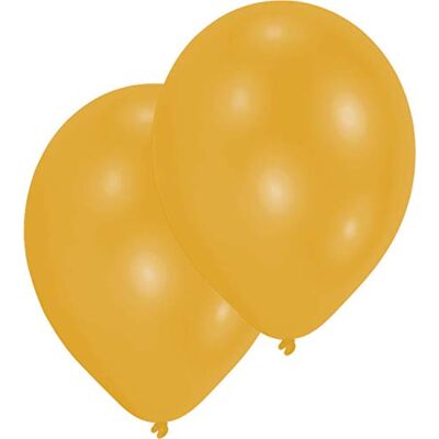 amscan Globos de látex (25 unidades), color dorado , color/modelo surtido amscan Globos de látex (25 unidades), color dorado , color/modelo surtido