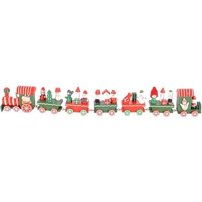 Ciao Christmas Train (42cm: Locomotive + 6 Wagons) Wooden Decoration, Red/Green, Wood, 42 cm, 7 Ciao Christmas Train (42cm: Locomotive + 6 Wagons) Wooden Decoration, Red/Green, Wood, 42 cm, 7