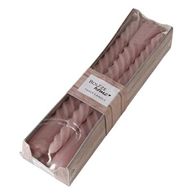 Boltze Twisto Velas (20 cm, 6 Unidades), Color Rosa Claro Boltze Twisto Velas (20 cm, 6 Unidades), Color Rosa Claro
