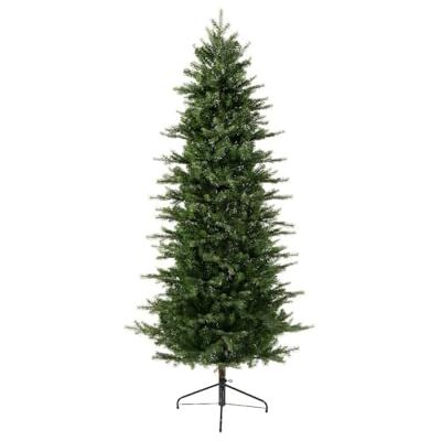 Kaemingk E+N Árbol de Navidad Grandis Fir Slim Verde, Altura: 210 cm, 1768 Puntas, Mezcla de Polietileno y PVC, diámetro máx. 100 cm, Soporte de Metal Kaemingk E+N Árbol de Navidad Grandis Fir Slim Verde, Altura: 210 cm, 1768 Puntas, Mezcla de Polietileno y PVC, diámetro máx. 100 cm, Soporte de Metal