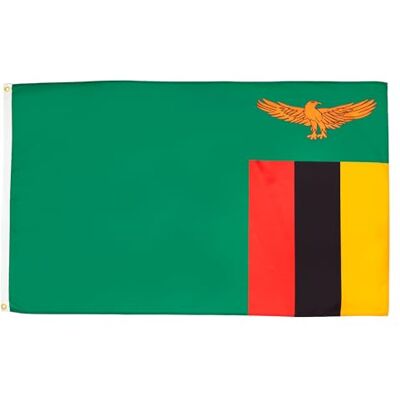 AZ FLAG Bandera Zambia 150x90 cm Zambiana Poliéster 100D 2 Ojales AZ FLAG Bandera Zambia 150x90 cm Zambiana Poliéster 100D 2 Ojales