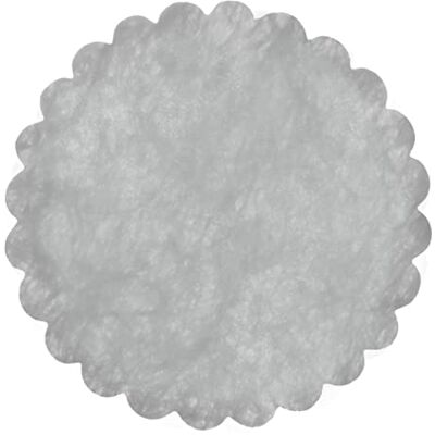 Ciao Sobre 12 adornos tnt efecto tejido Flower Poly Lab (Ø48cm), plateado Ciao Sobre 12 adornos tnt efecto tejido Flower Poly Lab (Ø48cm), plateado