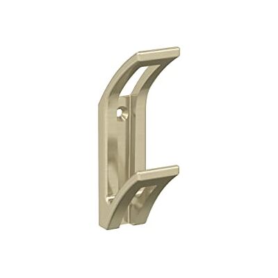 Amerock Avid Contemporary Gancho de pared decorativo de doble punta, color champán dorado Amerock Avid Contemporary Gancho de pared decorativo de doble punta, color champán dorado