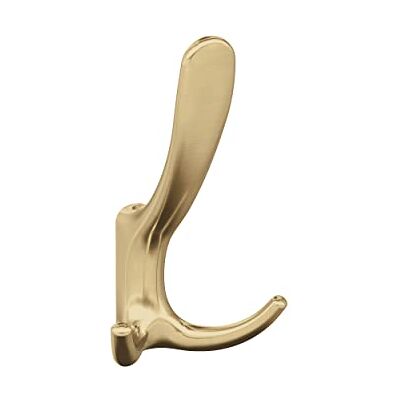 Amerock Finesse Gancho de pared decorativo de triple punta de bronce champán Amerock Finesse Gancho de pared decorativo de triple punta de bronce champán