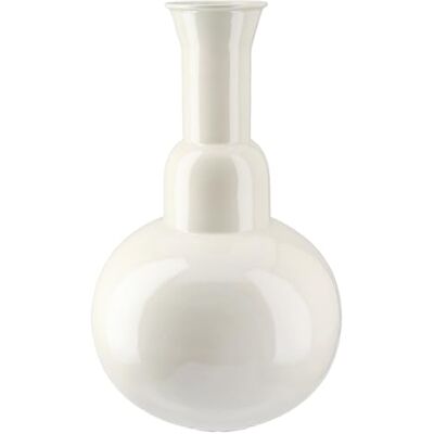 GILDE Jarrón Filu - Crema, 36cm, Metal - Jarrón decorativo GILDE Jarrón Filu - Crema, 36cm, Metal - Jarrón decorativo