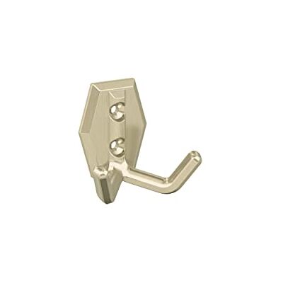 Amerock Benton Gancho de pared decorativo de doble punta dorado champán Amerock Benton Gancho de pared decorativo de doble punta dorado champán
