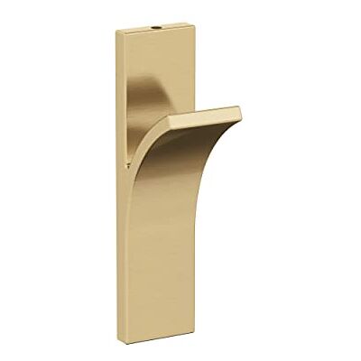 Amerock Apex Gancho de pared decorativo de bronce champán contemporáneo de una sola punta Amerock Apex Gancho de pared decorativo de bronce champán contemporáneo de una sola punta