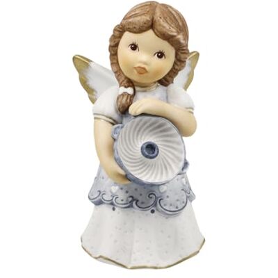 Goebel Nina & Marco Figura Decorativa de ángel con diseño de Navidad Goebel Nina & Marco Figura Decorativa de ángel con diseño de Navidad