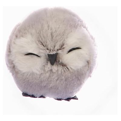 Ciao Owl Ball Cute (Ø10cm) Hanging Christmas Decoration, Grey, Polystyrene, Ø 10 cm Ciao Owl Ball Cute (Ø10cm) Hanging Christmas Decoration, Grey, Polystyrene, Ø 10 cm