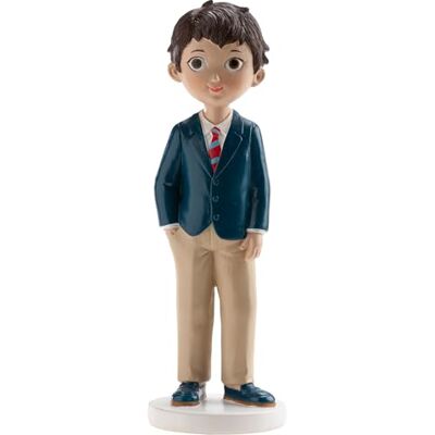dekora Figura Decorativa para Primera Comunión Elaborada en Resina – Niño con corbata Adorno para Tartas 16 Centímetros de Alto Diseño Original y Detallado Apto para Contacto Alimentario dekora Figura Decorativa para Primera Comunión Elaborada en Resina – Niño con corbata Adorno para Tartas 16 Centímetros de Alto Diseño Original y Detallado Apto para Contacto Alimentario