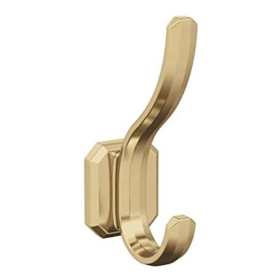 Amerock Granlyn Gancho decorativo de pared de bronce champán de doble punta Amerock Granlyn Gancho decorativo de pared de bronce champán de doble punta