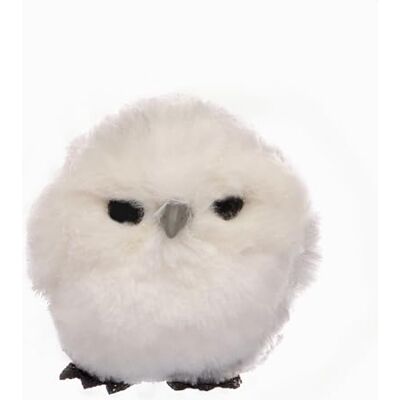 Ciao Owl Ball (Ø10cm) Hanging Christmas Decoration, White, Polystyrene, Ø 10 cm Ciao Owl Ball (Ø10cm) Hanging Christmas Decoration, White, Polystyrene, Ø 10 cm