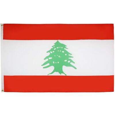 AZ FLAG Bandera Líbano 150x90 cm Libanesa Poliéster 100D 2 Ojales AZ FLAG Bandera Líbano 150x90 cm Libanesa Poliéster 100D 2 Ojales