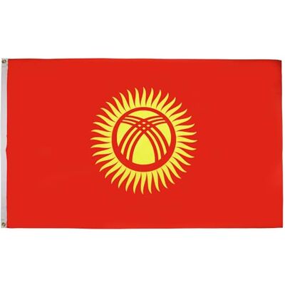 AZ FLAG Bandera Kirguistán 150x90 cm Kirguisa Poliéster 100D 2 Ojales AZ FLAG Bandera Kirguistán 150x90 cm Kirguisa Poliéster 100D 2 Ojales
