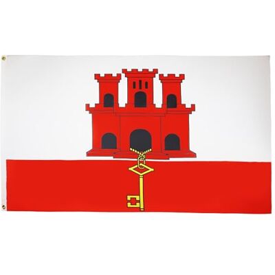 AZ FLAG Bandera Gibraltar 150x90 cm Gibraltareña Poliéster 100D 2 Ojales AZ FLAG Bandera Gibraltar 150x90 cm Gibraltareña Poliéster 100D 2 Ojales