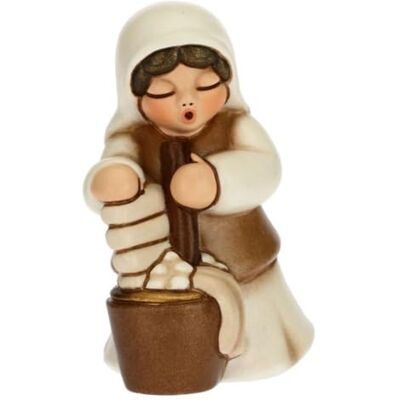 THUN Figura Belén Lavandera Decoraciones Navidad Casa Línea Belén Clásico, Variante Blanca Cerámica 5,5 x 5,8 x 8 h cm THUN Figura Belén Lavandera Decoraciones Navidad Casa Línea Belén Clásico, Variante Blanca Cerámica 5,5 x 5,8 x 8 h cm