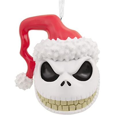 Hallmark Disney Tim Burton's The Nightmare Before Christmas Jack Skellington Head Adorno navideño Hallmark Disney Tim Burton's The Nightmare Before Christmas Jack Skellington Head Adorno navideño