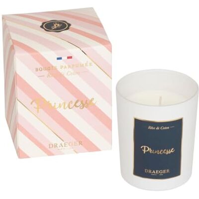 Draeger - Bougie Princesse Rose - Base de cera vegana - 40h de uso - Vela Draeger - Bougie Princesse Rose - Base de cera vegana - 40h de uso - Vela